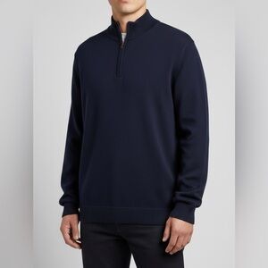 Vineyard Vines Men's Dark Blue Zip-Up Sweater